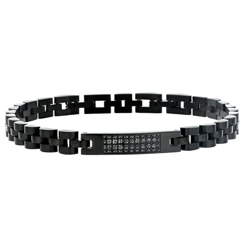 BRACCIALE CM 22 UOMO IN ACCIAIO MAGLIA ROLEX MM 6