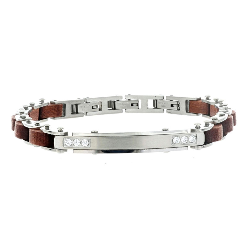 BRACCIALE CM 21 UOMO IN ACCIAIO MM 6