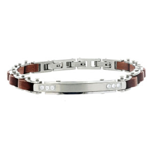 BRACCIALE CM 21 UOMO IN ACCIAIO MM 6