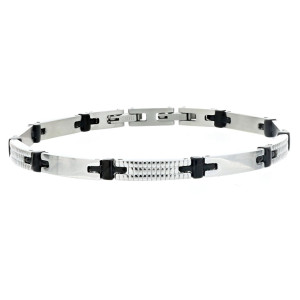 BRACCIALE CM 22 UOMO IN ACCIAIO MM 5