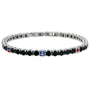 BRACCIALE CM 21 UOMO IN ACCIAIO MM 4