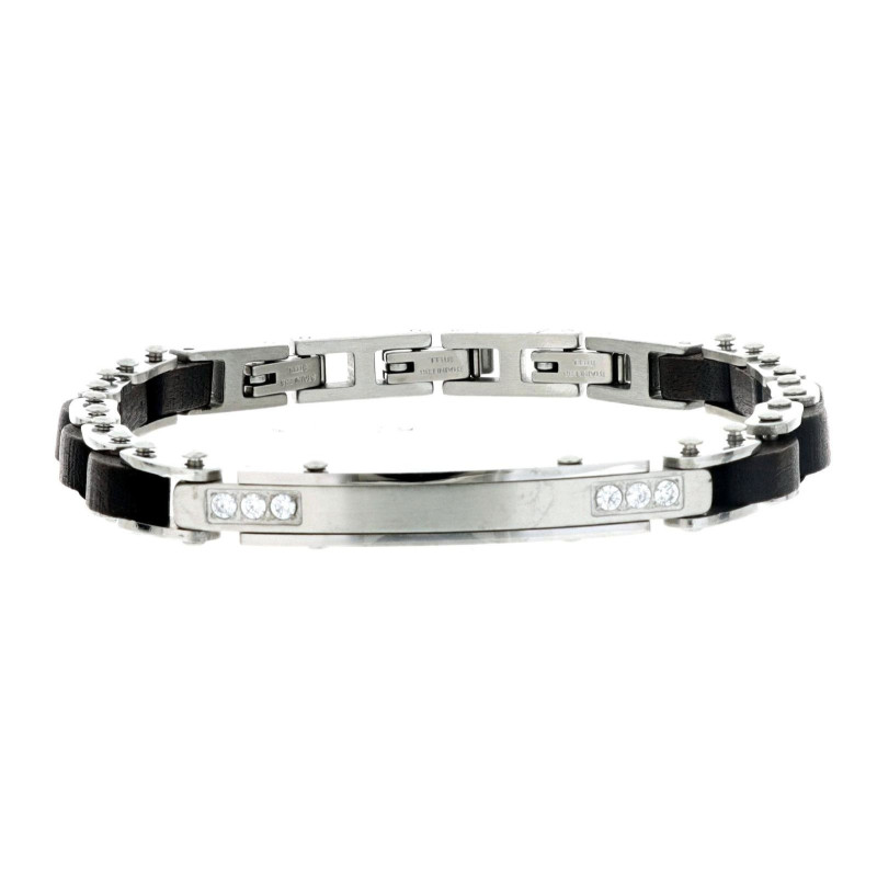 BRACCIALE CM 19+2 UOMO IN ACCIAIO MM 5