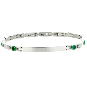 BRACCIALE CM 23 UOMO IN ACCIAIO MM 4