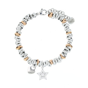 BRACCIALE DONNA IN ACCIAIO CON STELLA