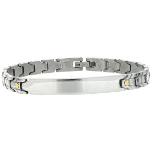 BRACCIALE CM 20 UOMO IN ACCIAIO MM 7