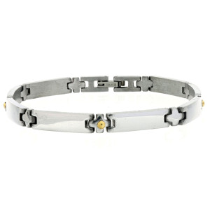 BRACCIALE CM 23 UOMO IN ACCIAIO MM 6