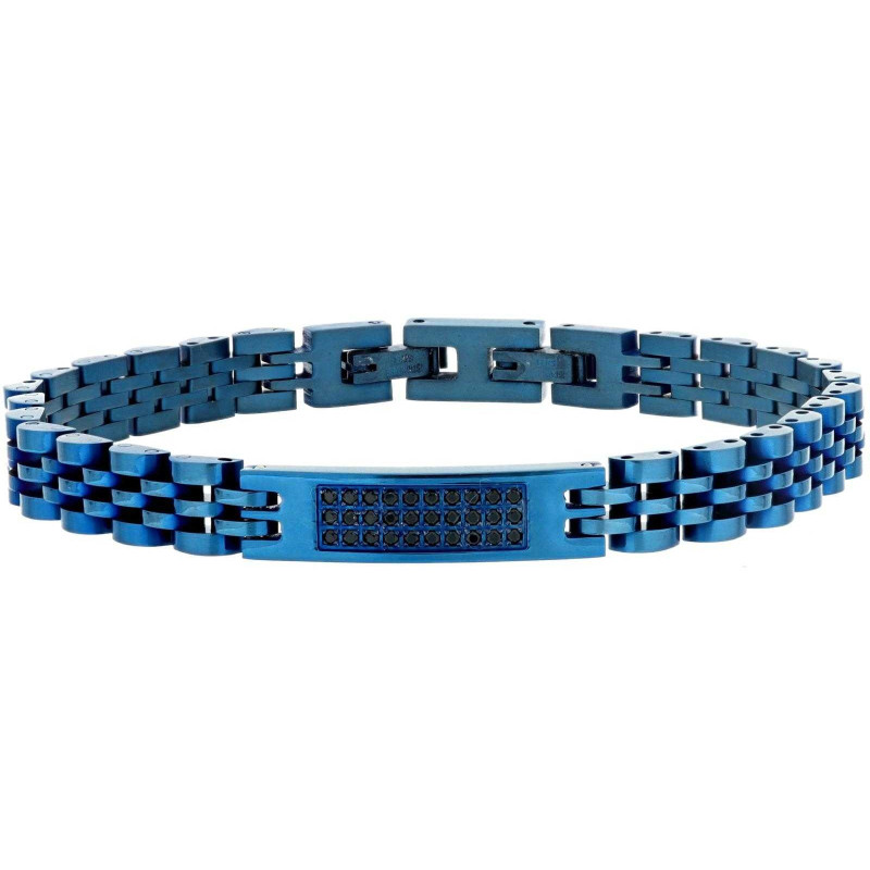 BRACCIALE CM 22 UOMO IN ACCIAIO MAGLIA ROLEX MM 7