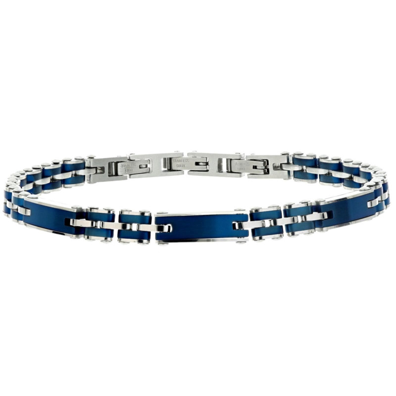 BRACCIALE CM 22 UOMO IN ACCIAIO E CERAMICA MM 5