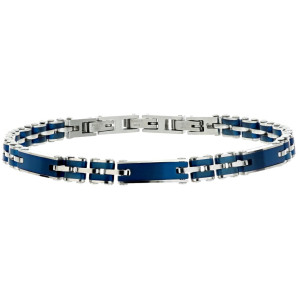 BRACCIALE CM 22 UOMO IN ACCIAIO E CERAMICA MM 5