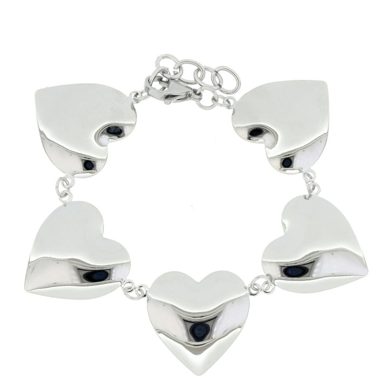 BRACCIALE CUORE MM 25 ASTERIA IN ACCIAIO