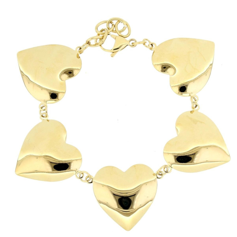 BRACCIALE CUORE MM 25 ASTERIA IN ACCIAIO