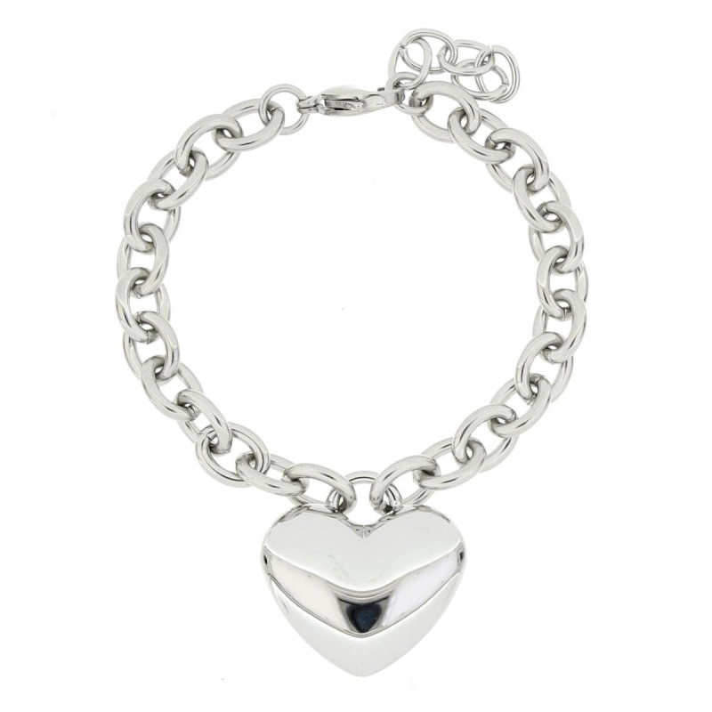 BRACCIALE CUORE MM 25 ASTERIA IN ACCIAIO