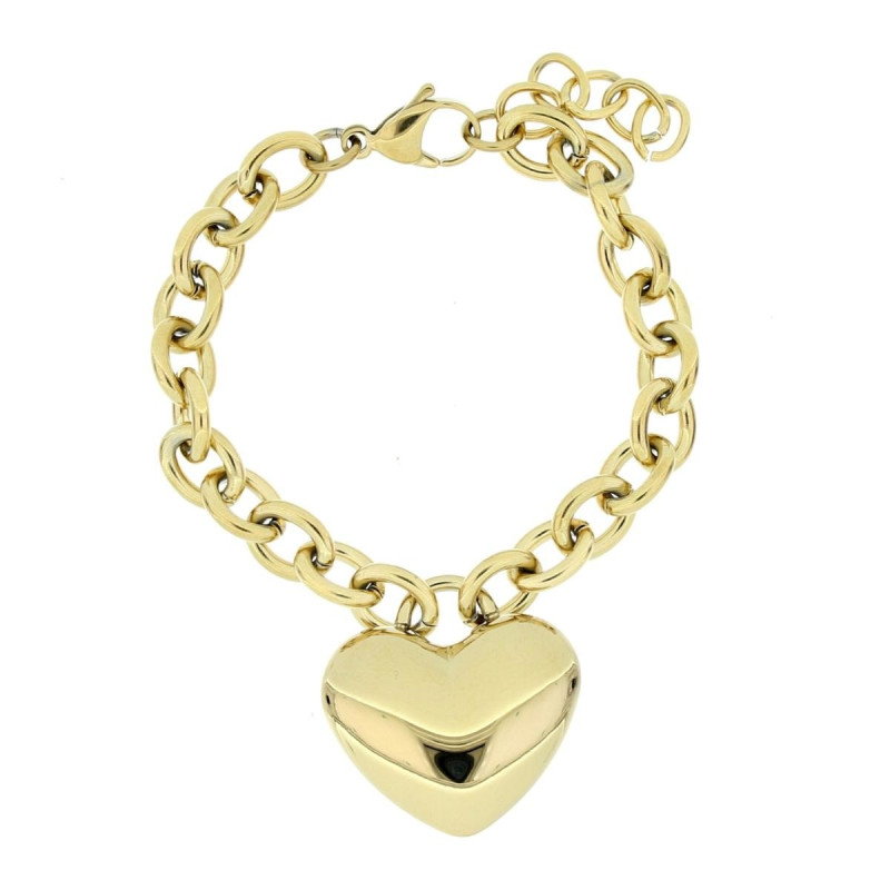 BRACCIALE CUORE MM 25 ASTERIA IN ACCIAIO